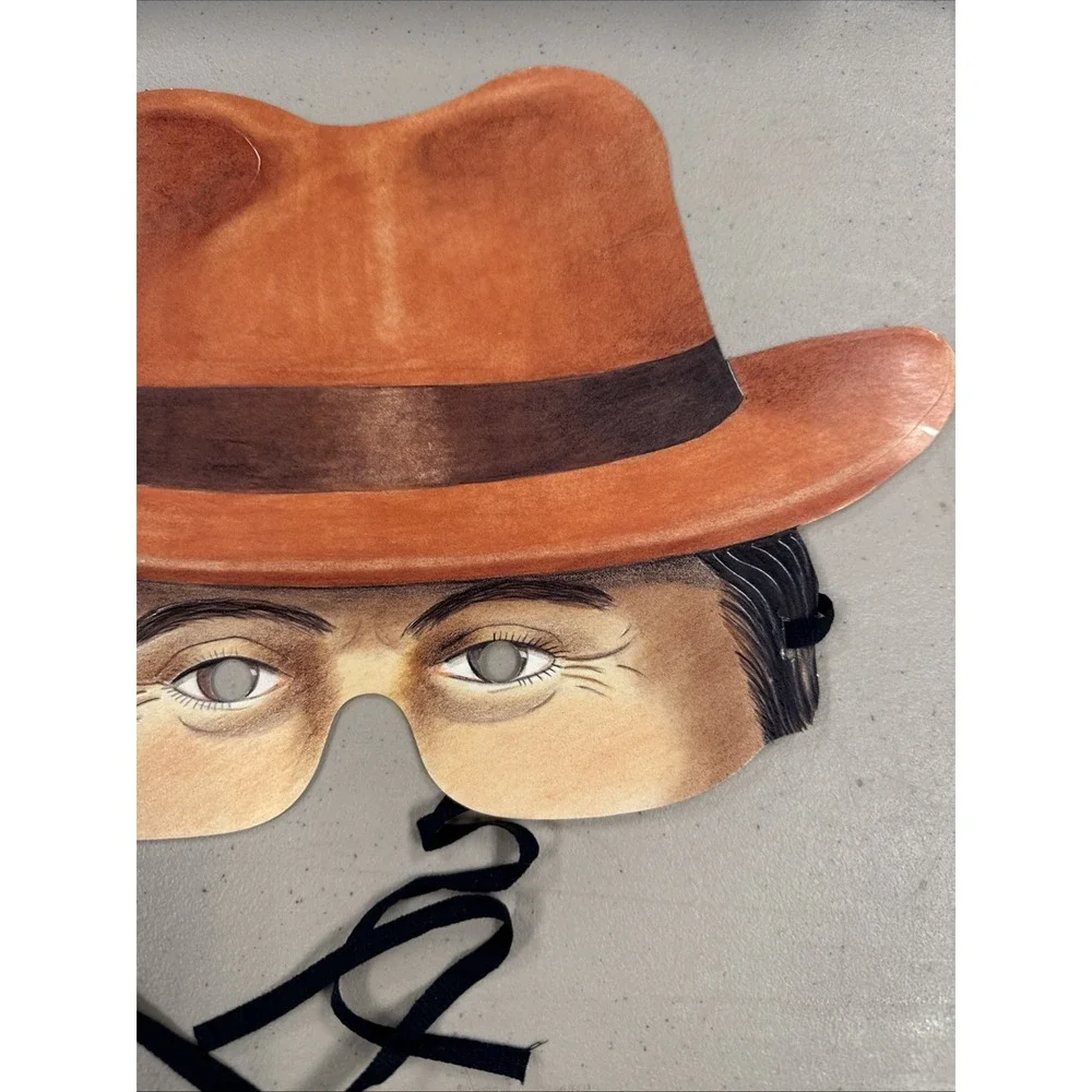 Vintage Paper Masters ROARING TWENTIES Mask‎ Fedora party